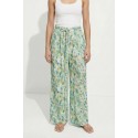 Influencer pantalone wide leg a fantasia con coulisse 05T0086 [f02f3fc2]