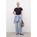 Influencer t-shirt in cotone con ricamo sangallo 05AB223 [c23c63d2]