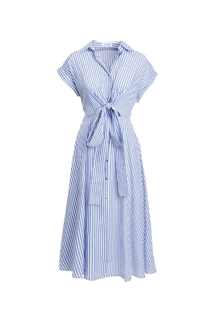 Influencer abito camicia in popeline 05X601 [8fa4288a]