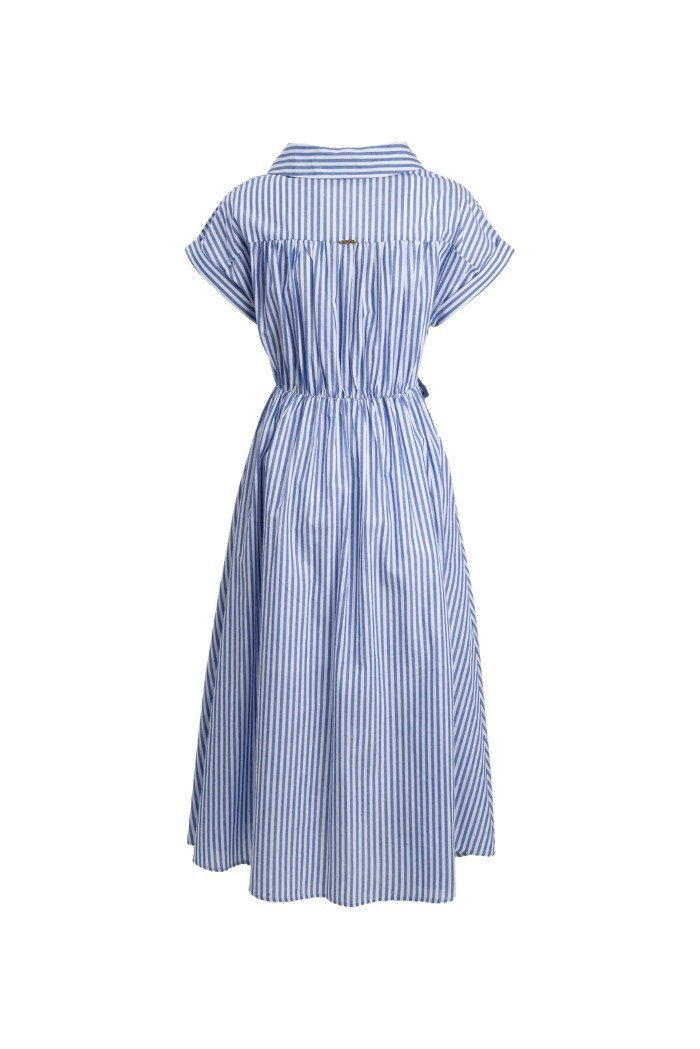 Influencer abito camicia in popeline 05X601 [8af46f94]