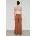 Influencer pantalone palazzo in tessuto fluido 05Y157 [092e4c43]