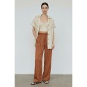 Influencer pantalone palazzo in tessuto fluido 05Y157 [be338d47]