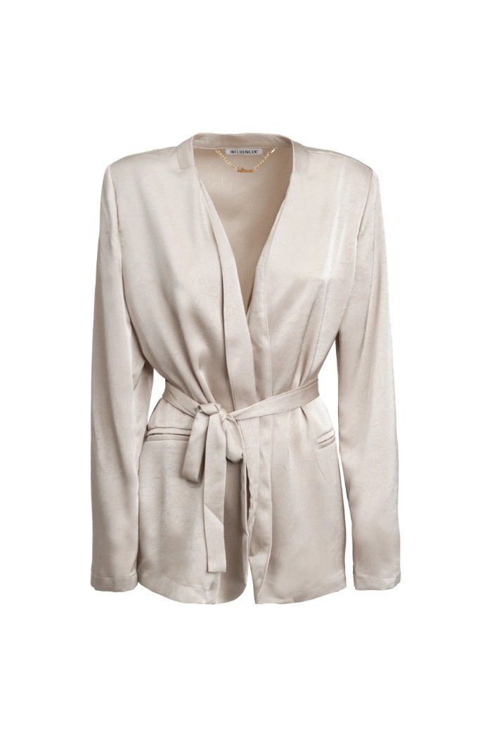 Influencer blazer vestiglia in tessuto jacquard 05Y166 [89ba0b01]