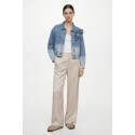 Influencer pantalone palazzo con finitura satinata 05Y167 [f4e76404]