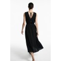 Influencer abito midi scollo a V con drappeggio 05Y186 [9311a3c0]