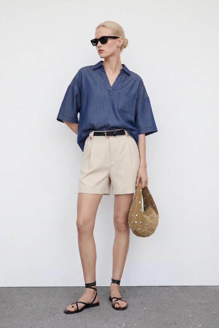Influencer blusa mezza manica con tashino 05Y193 [f34911c9]