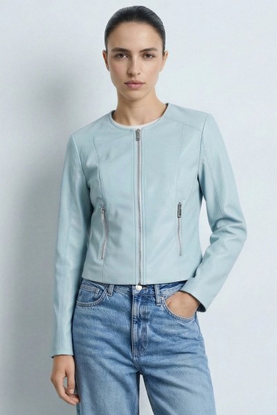 Influencer giubbino in ecopelle martellata 05Z4050 [ed2dcb08]