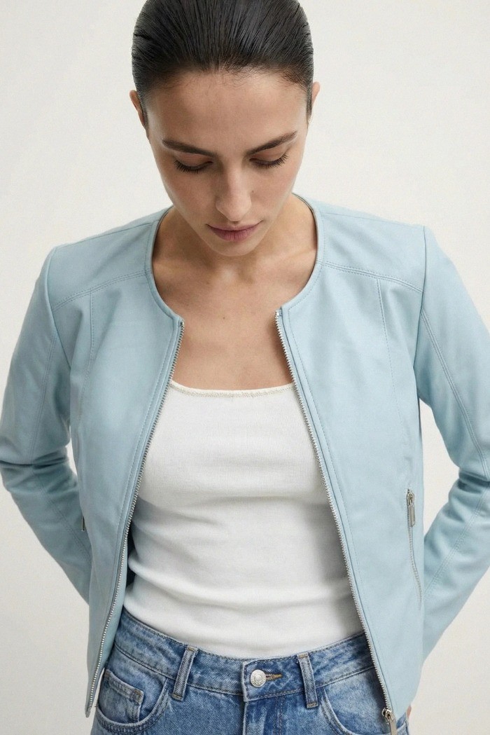 Influencer giubbino in ecopelle martellata 05Z4050 [340b8805]