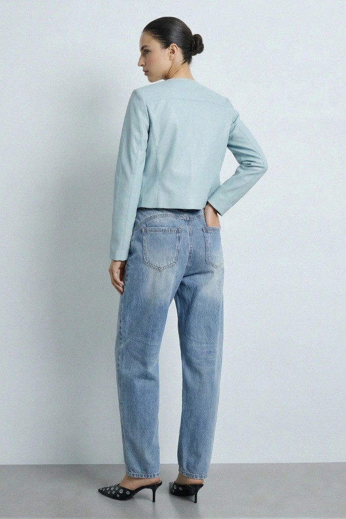 Influencer giubbino in ecopelle martellata 05Z4050 [83164901]