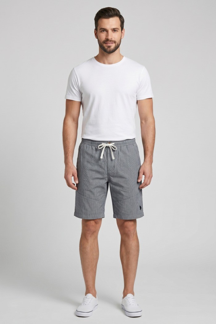 US Polo ASSN bermuda rigati in cotone Enio US43157014 [b26d30be]