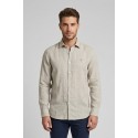 North Sails camicia in lino con logo ricamato 664437 [f3b99959]