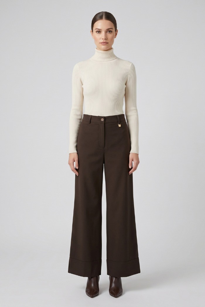 Maidoma pantalone palazzo in misto viscosa e lino PE26F508/MD1325 [8dad1bb0]