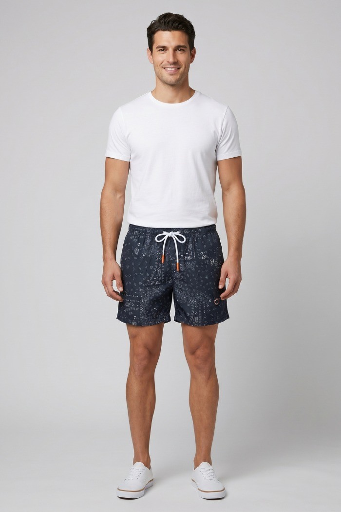 Markup bermuda mare con stampa bandana all-over MK1971014 [da1018e8]