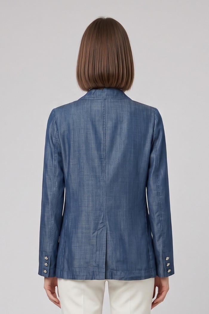 Markup blazer in lyocell effetto denim MW1660100 [0e1e61fd]
