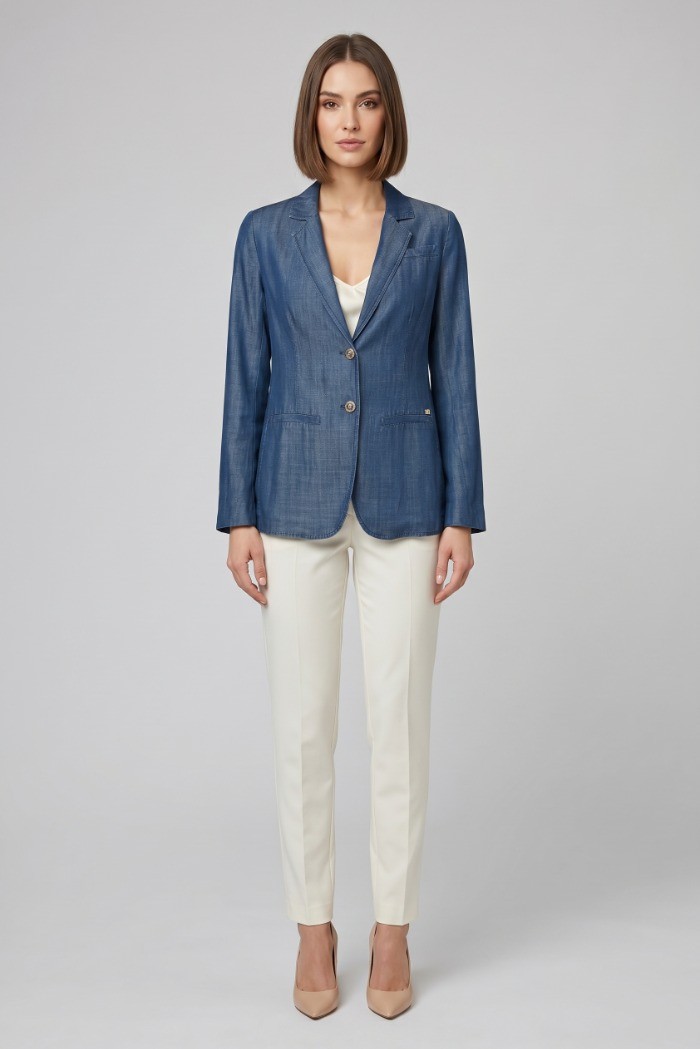 Markup blazer in lyocell effetto denim MW1660100 [b903a0f9]