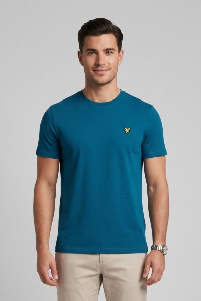 Lyle & Scott t-shirt in cotone con logo TS400VOG — 805219040078715_7