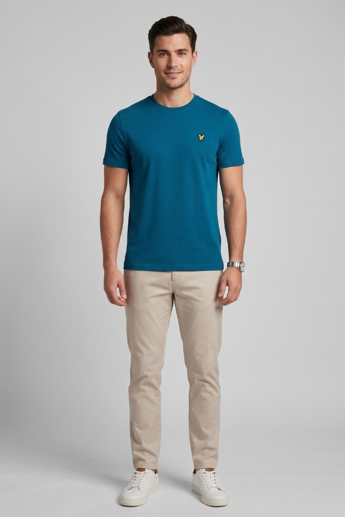 Lyle & Scott t-shirt in cotone con logo TS400VOG [7c76c5a8]