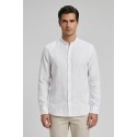 North Sails camicia con collo coreano in lino 664438 [5f78467d]