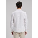 North Sails camicia con collo coreano in lino 664438 [865e0570]