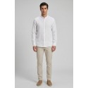 North Sails camicia con collo coreano in lino 664438 [3143c474]