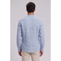 North Sails camicia con collo coreano in lino 664438 [1512cfa5]