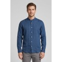 North Sails camicia con collo coreano in lino 664438 [bb6475be]