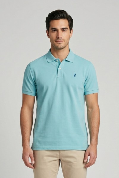 MCS polo in piquet di cotone con logo ricamato 14MPS001-02301 — 805219040079392_2