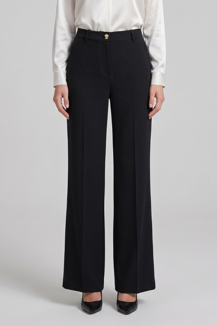 GM by Gai Mattiolo pantalone palazzo in poliviscosa GM3782 [fd6215c7]