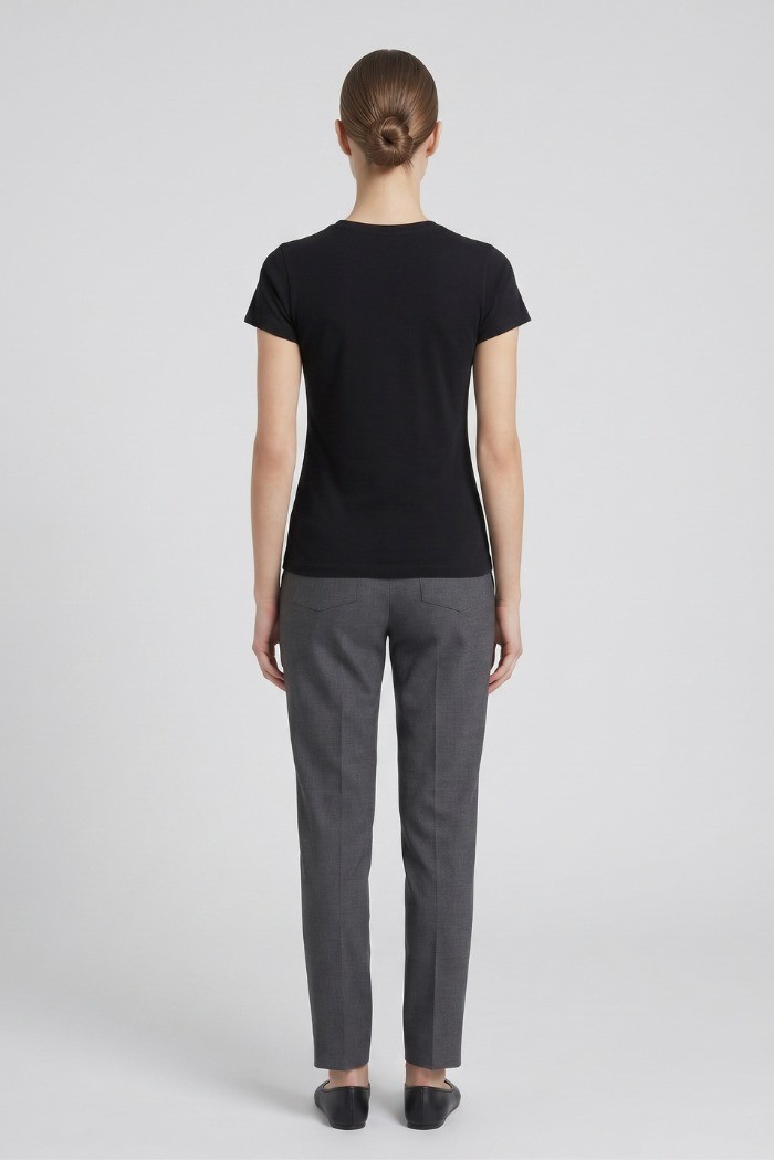 PDK t-shirt in jersey con perle e strass 056924 [e0b03130]