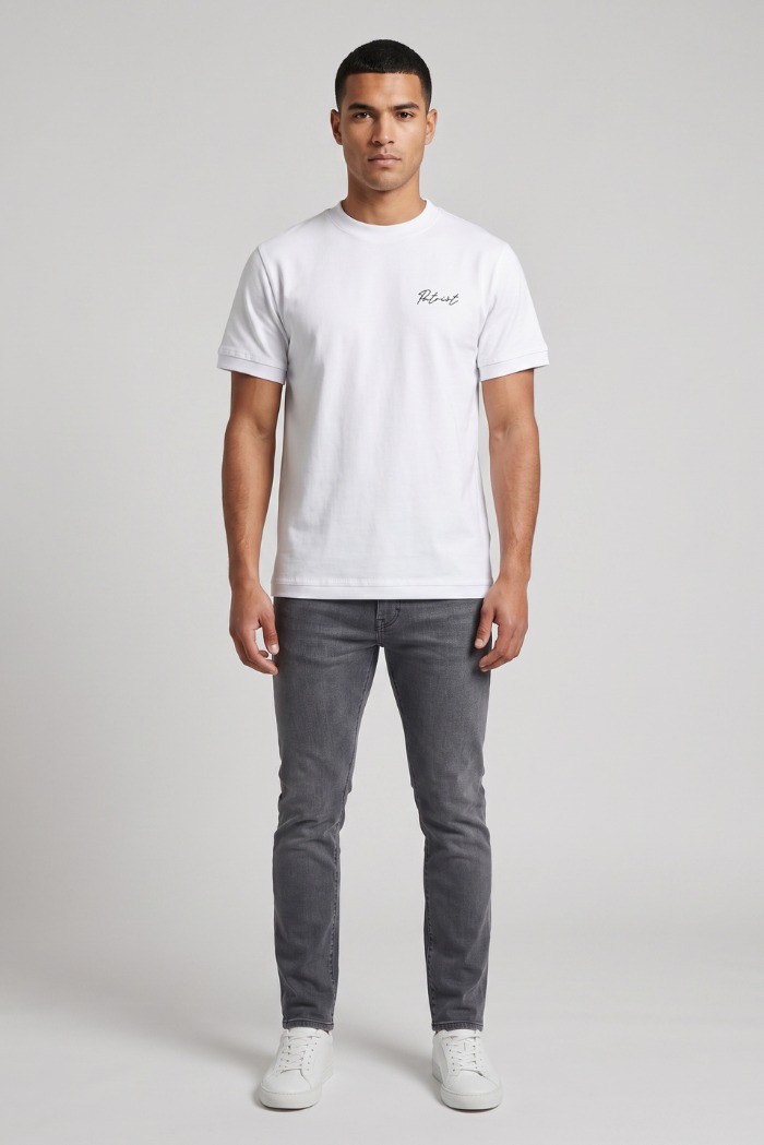 Patriot t-shirt in jersey di cotone con stampa MU106 [667e3f1b]