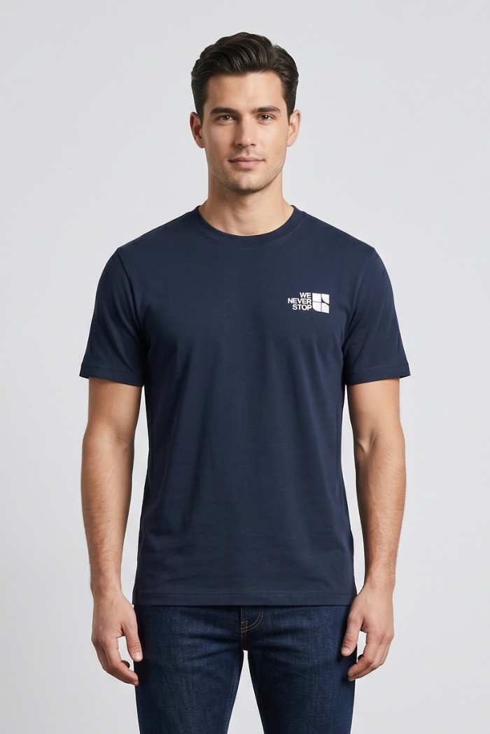 Urban Ring t-shirt in cotone con stampe fronte retro UR1110032 [f2df7aa6]