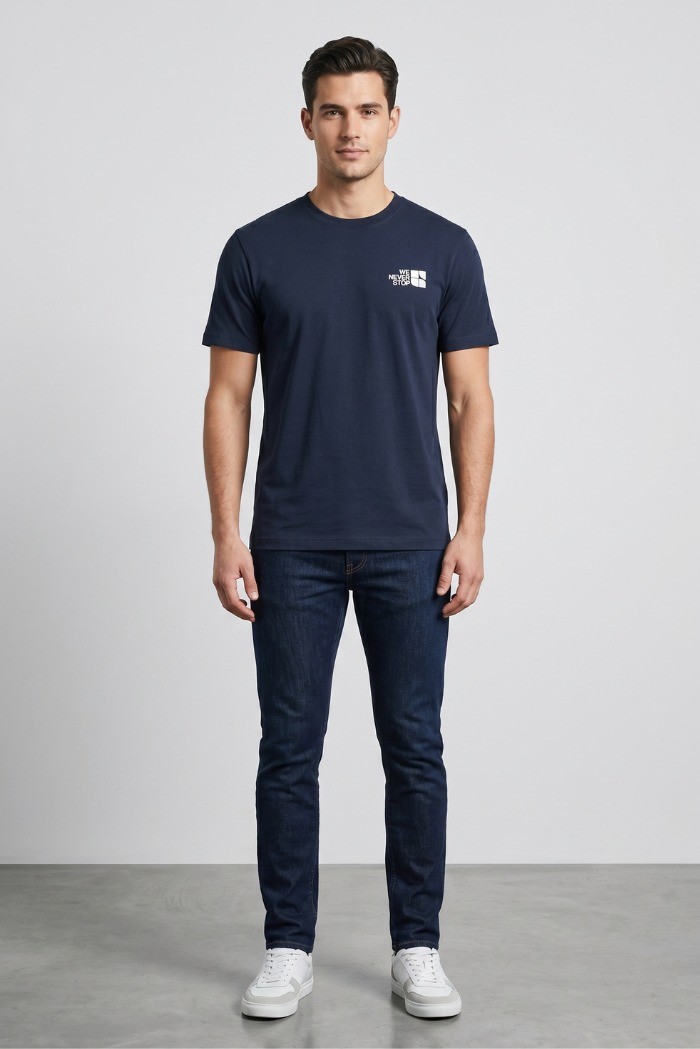 Urban Ring t-shirt in cotone con stampe fronte retro UR1110032 [9ce4f8af]