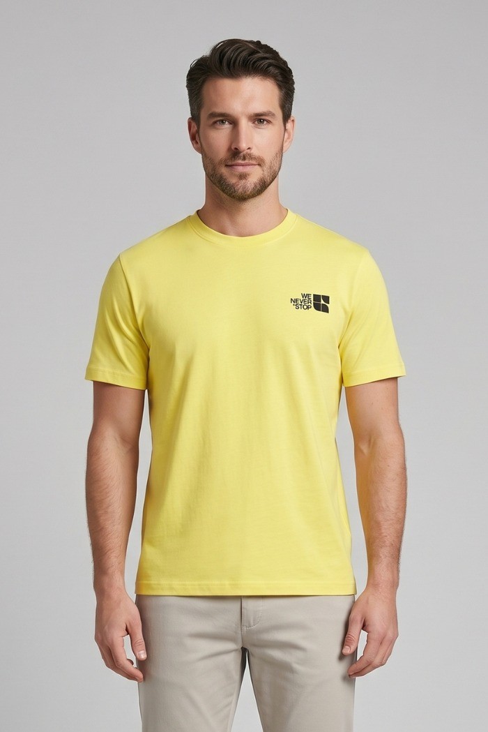 Urban Ring t-shirt in cotone con stampe fronte retro UR1110032 [db175800]