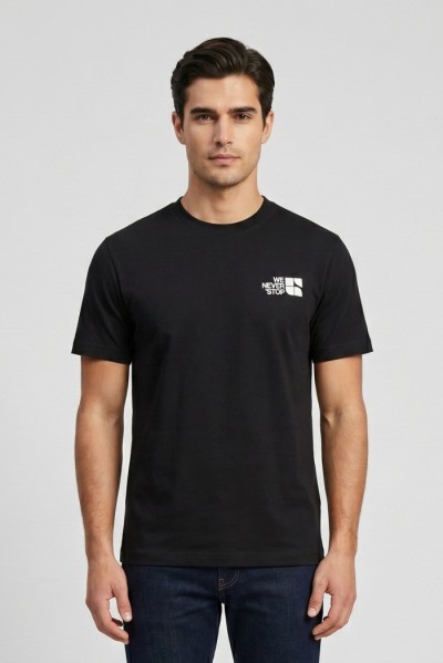Urban Ring t-shirt in cotone con stampe fronte retro UR1110032 [42c3782c]
