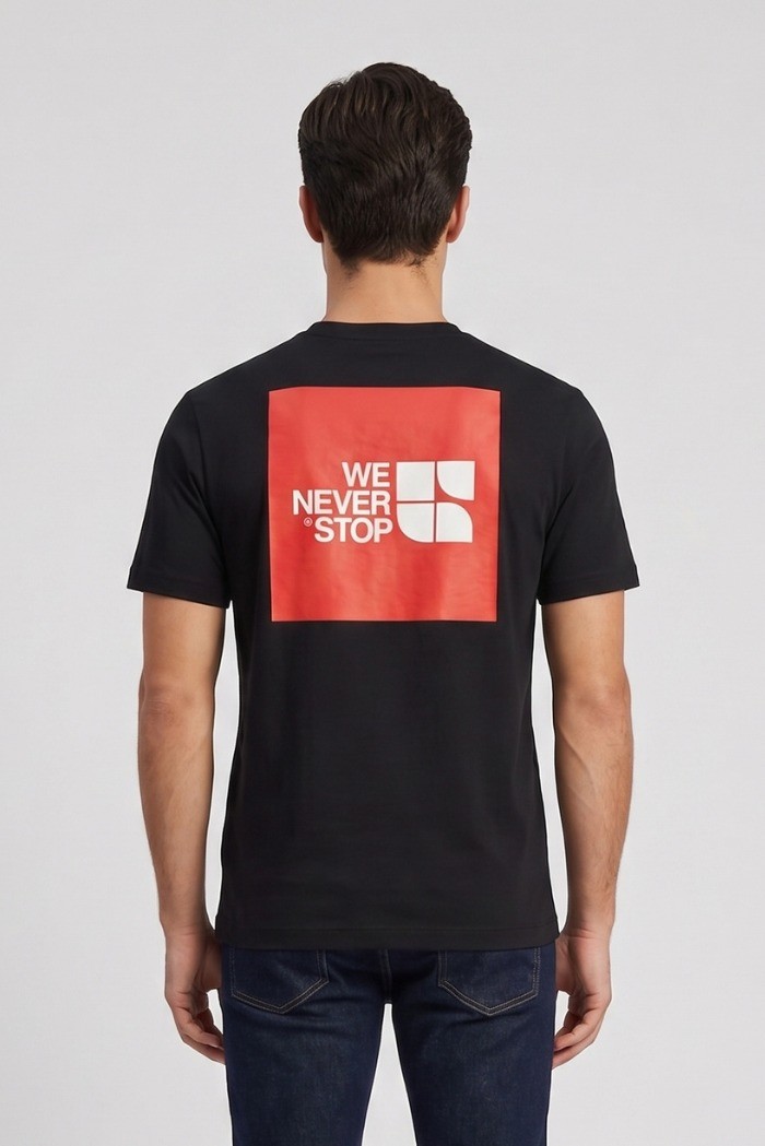Urban Ring t-shirt in cotone con stampe fronte retro UR1110032 [9be53b21]