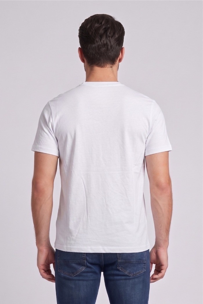 Datch t-shirt in cotone con patch logo DM8751 [0deeb152]