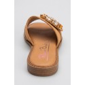 Renato Balestra ciabatta con applicazione pietre OU030 [b37bc3cc]