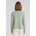 Fresh Flower maglia girocollo con spacchi taglio vivo FD452 [c2470ea4]