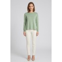 Fresh Flower maglia girocollo con spacchi taglio vivo FD452 [755acfa0]
