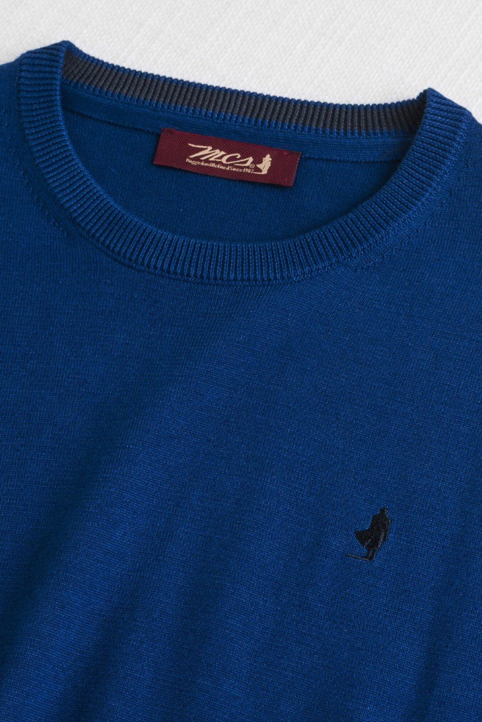 MCS maglia in cotone con logo ricamato 14MKN001-02501 [f095afd0]