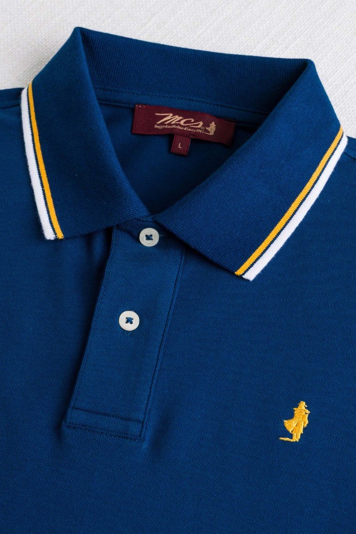 MCS polo in piquet cotone stretch con righe bicolore 14MPS054-02302 [517240cd]