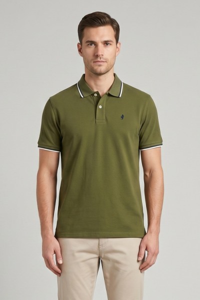 MCS polo in piquet cotone stretch con righe bicolore 14MPS054-02302 — 805219040079398_3
