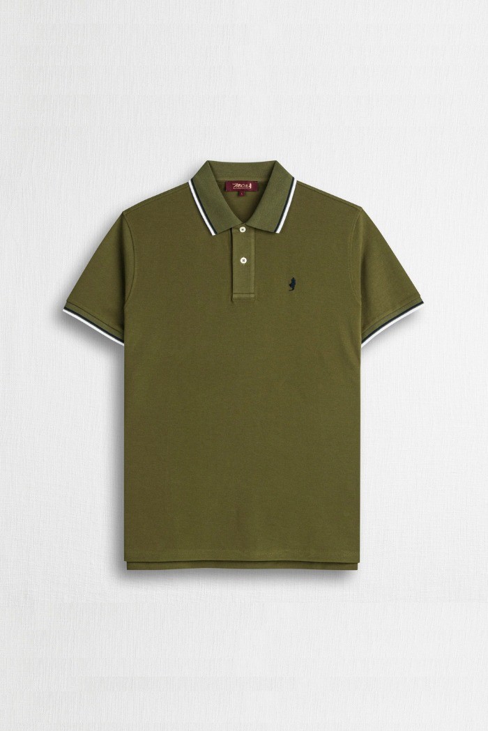 MCS polo in piquet cotone stretch con righe bicolore 14MPS054-02302 [3450da5a]