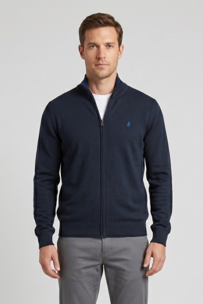 MCS cardigan in cotone full zip 14MKN003-02501 — 805219040079395_1