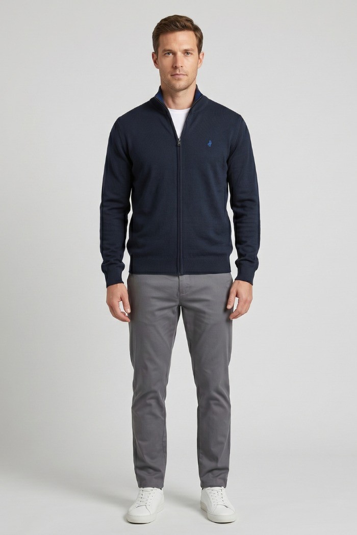 MCS cardigan in cotone full zip 14MKN003-02501 [932b8709]