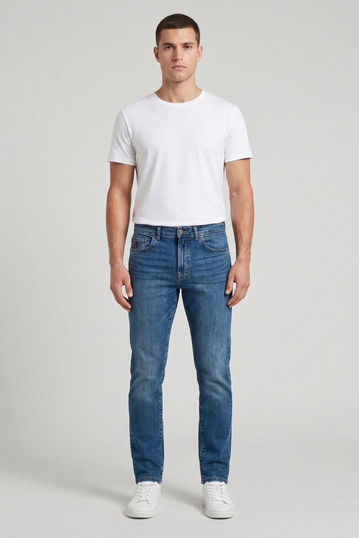 MCS jeans slim fit in denim leggero 14MDM100-02208 [d66120c9]