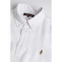 MCS camicia botton down in lino con logo ricamato 14MSH200-02608 [cd7ebad5]