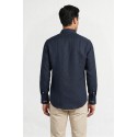 MCS camicia botton down in lino con logo ricamato 14MSH200-02608 [8a1604c0]