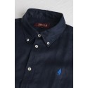 MCS camicia botton down in lino con logo ricamato 14MSH200-02608 [566000d3]