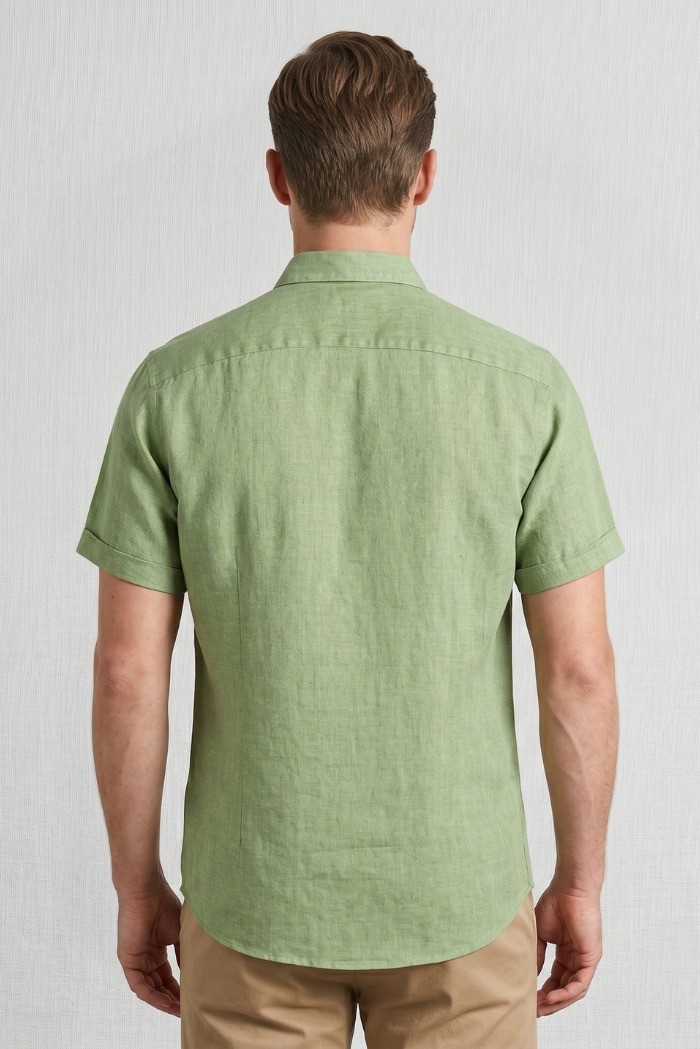 MCS camicia mezza manica in lino 14MSH207-02608 [ebb2d05f]
